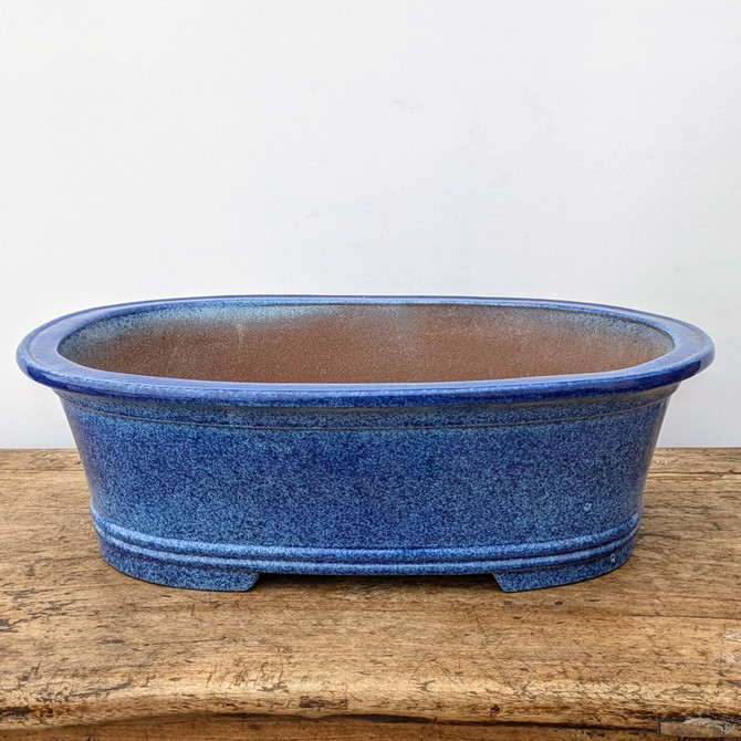 17" Blue Glazed Yixing Bonsai Pot (No. 1760)