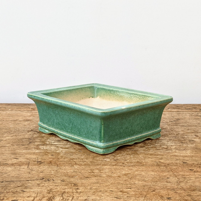 7" Green Glazed Yixing Bonsai Pot (No. 1806d)
