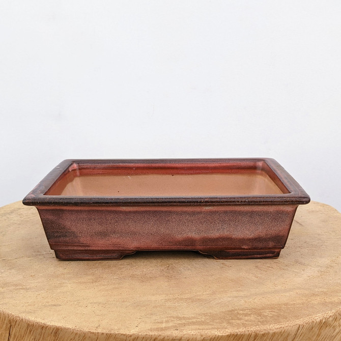 8" Glazed Yixing Bonsai Pot (No. 1091a)