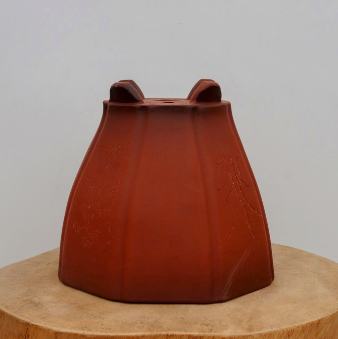 9" Etched Yixing Bonsai Pot (No. 2266)