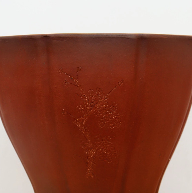 9" Etched Yixing Bonsai Pot (No. 2266)