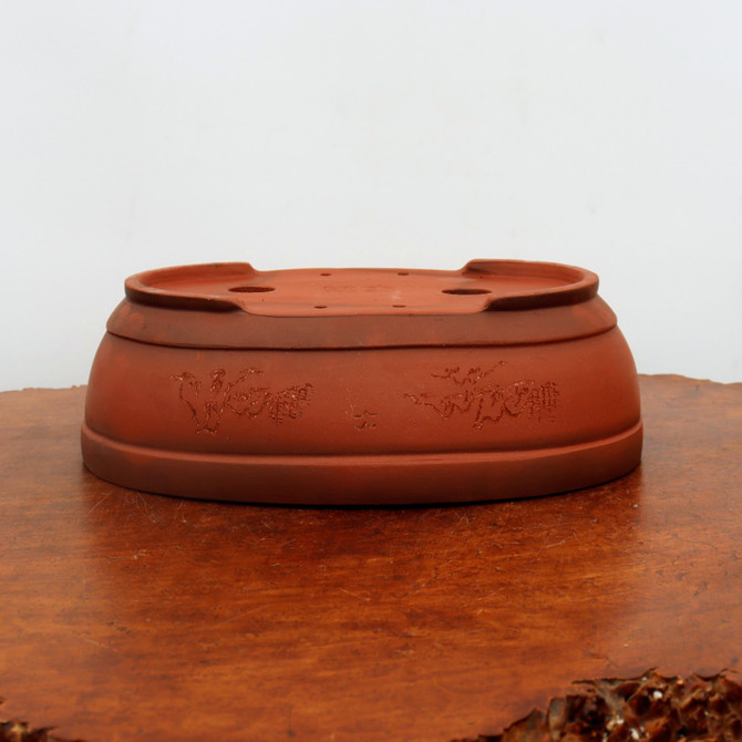 11" Etched Yixing Bonsai Pot (No. 2268)