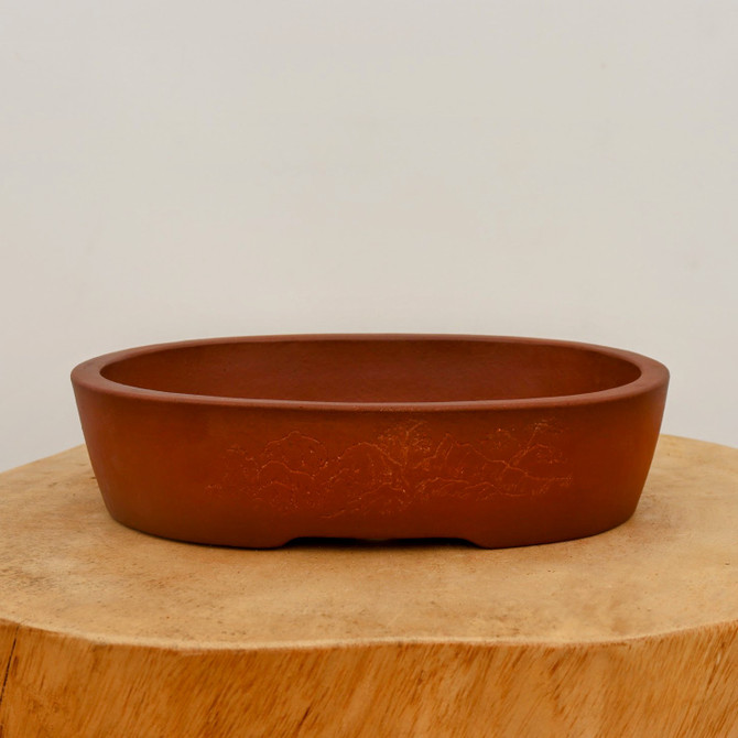 9" Etched Yixing Bonsai Pot (No. 2269)