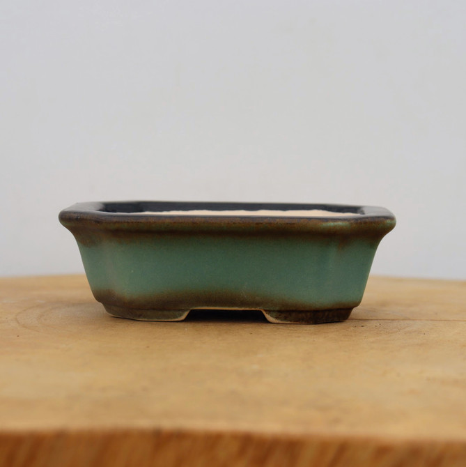 4" Glazed Yixing Bonsai Pot (No. 2002)