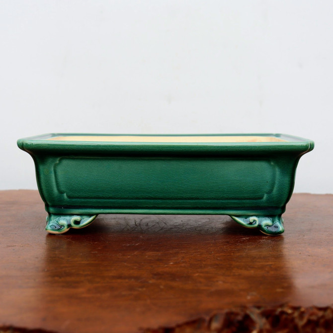 9" Glazed Yixing Bonsai Pot (No. 2332b)