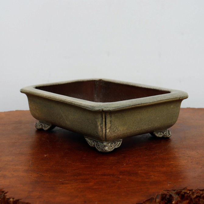 10" Glazed Yixing Bonsai Pot (No. 2319e)