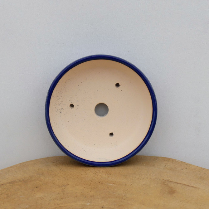 4" Blue Glazed Yixing Bonsai Pot (No. 2028)
