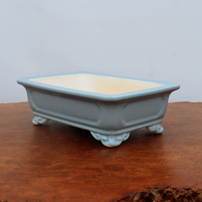 9" Light Blue Glazed Yixing Bonsai Pot (No. 2092)