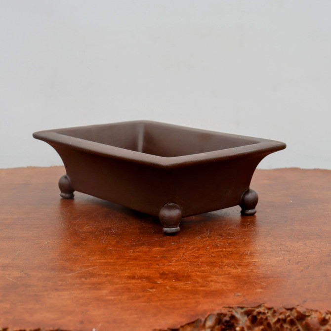 9" Glazed Yixing Bonsai Pot (No. 2130)
