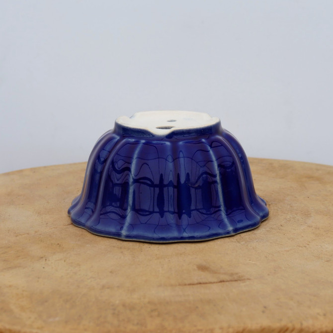 5" Blue Glazed Yixing Bonsai Pot (No. 2039)