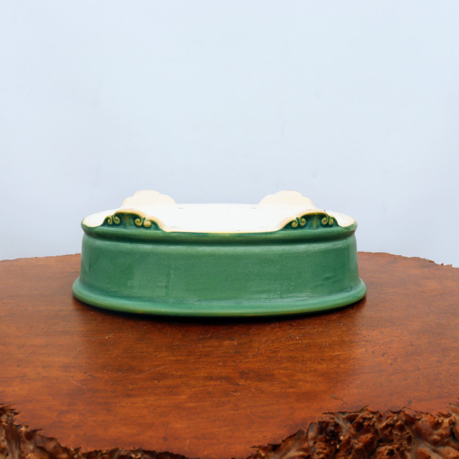 12" Green Glazed Yixing Bonsai Pot (No. 2083)