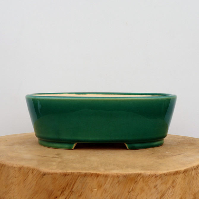 9" Green Glazed Yixing Bonsai Pot (No. 2120)