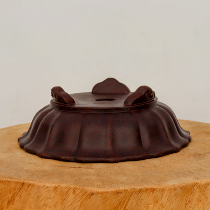 9" Brown Glazed Yixing Bonsai Pot (No. 2381)