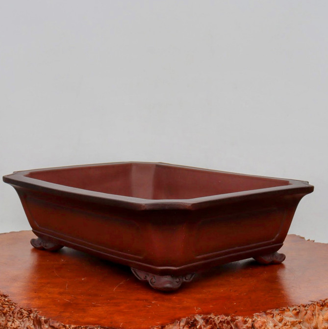 17" Unglazed Yixing Bonsai Pot (No. 2396)