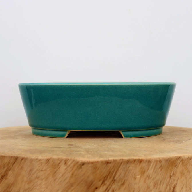 9" Green Glazed Yixing Bonsai Pot (No. 2119)