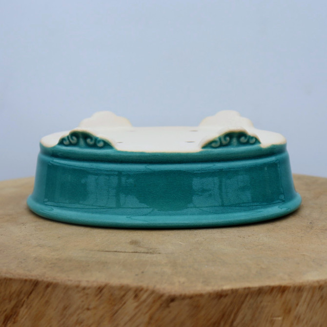 8" Green Glazed Yixing Bonsai Pot (No. 2079)