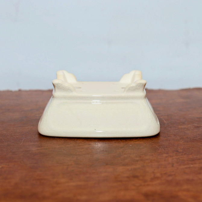 5" Cream Glazed Yixing Bonsai Pot (YX2043)