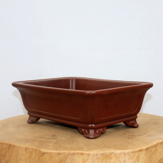 10" Glazed Yixing Bonsai Pot (No. 2131)