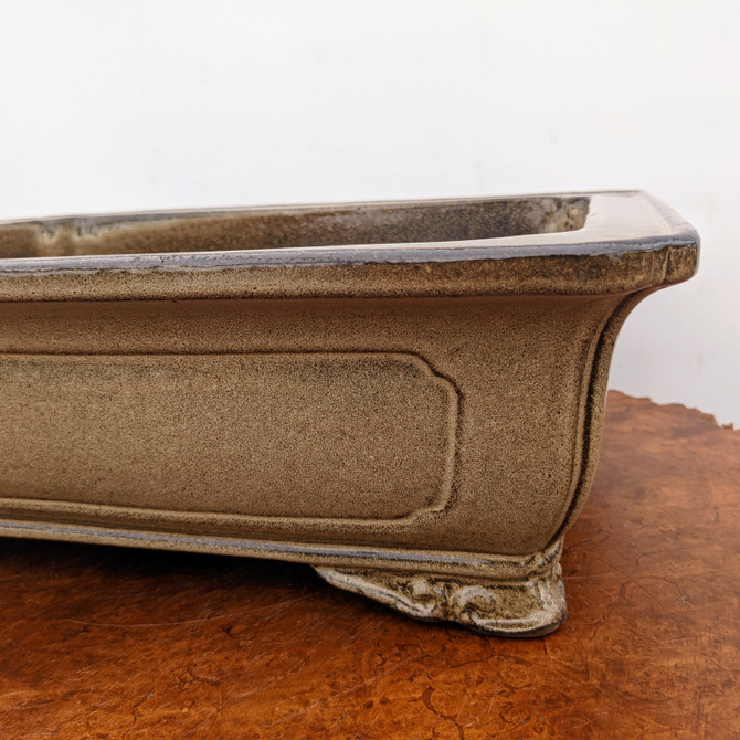 17-Inch Glazed Yixing Bonsai Pot (No. 2368a)