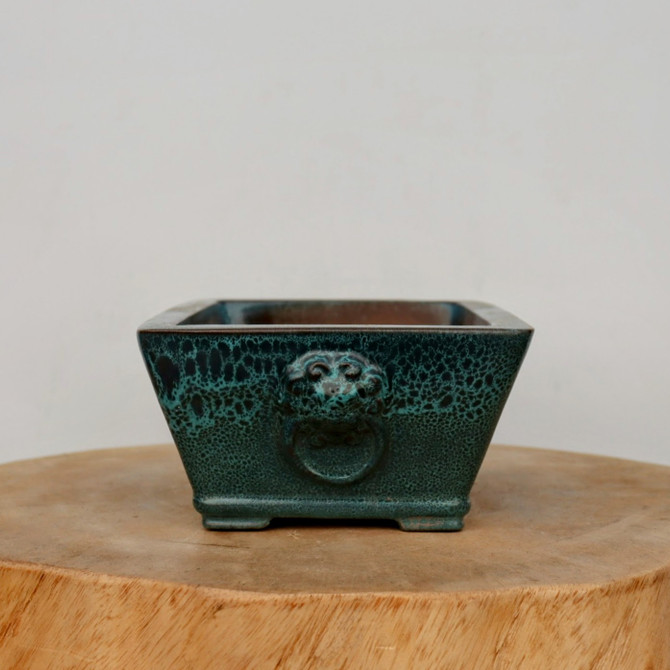 9-Inch Glazed Yixing Bonsai Pot (No. 2312b)