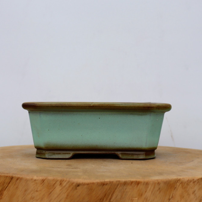 8-Inch Glazed Yixing Bonsai Pot (No. 2316a)