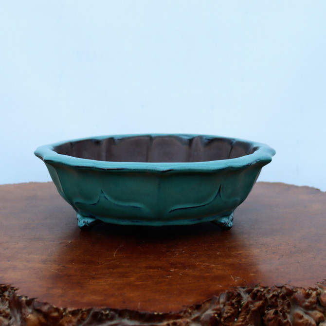 12-Inch Glazed Yixing Bonsai Pot (No. 2321e)