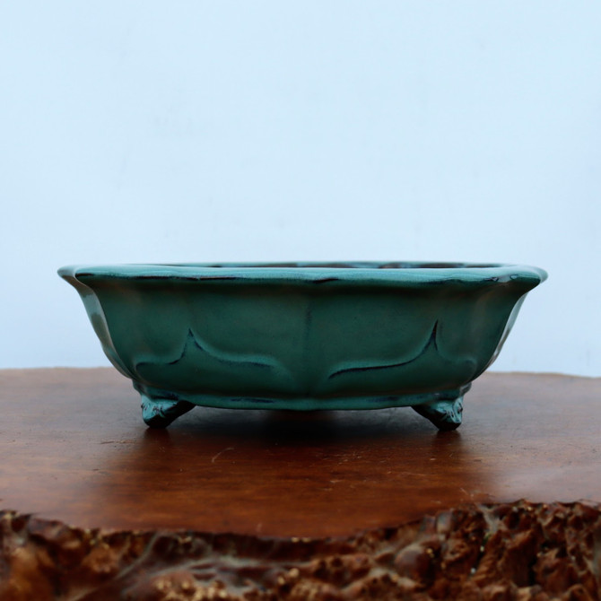 12-Inch Glazed Yixing Bonsai Pot (No. 2321e)
