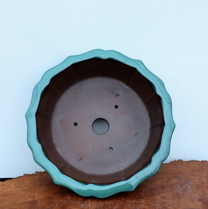 12-Inch Glazed Yixing Bonsai Pot (No. 2321e)