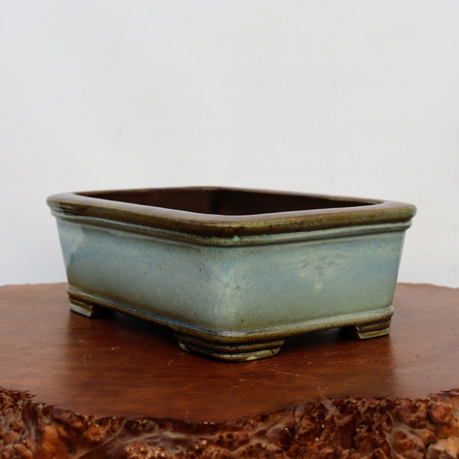 13-Inch Glazed Yixing Bonsai Pot (No. 2318h)