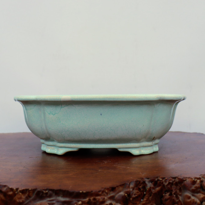 13-Inch Glazed Yixing Bonsai Pot (No. 2323b)