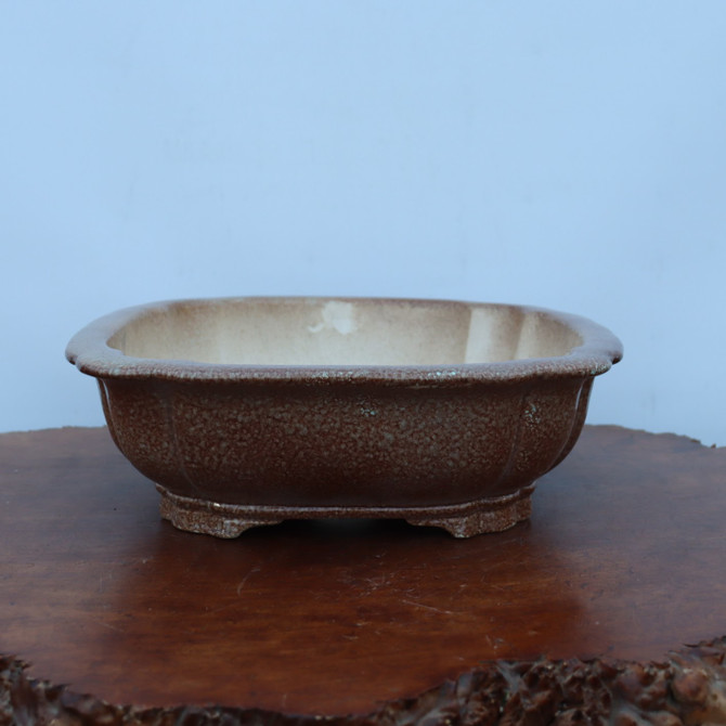 13-Inch Glazed Yixing Bonsai Pot (No. 2323e)