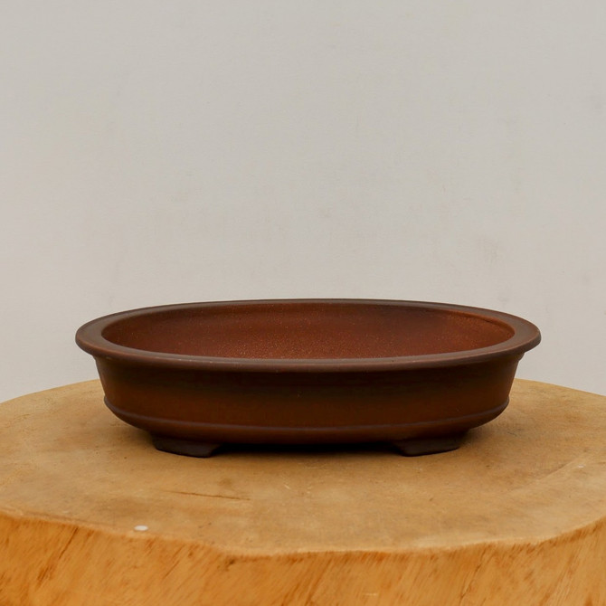 9-Inch Unglazed Yixing Bonsai Pot (No. 2448)