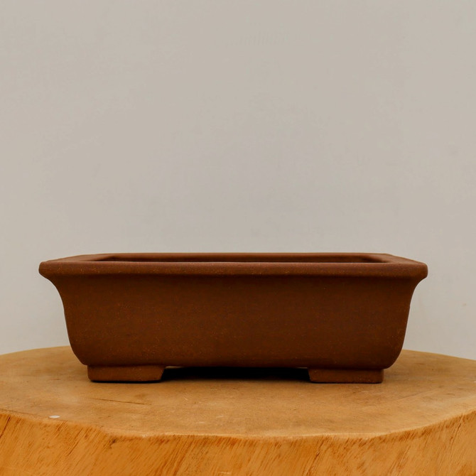 9-Inch Unglazed Yixing Bonsai Pot (No. 2468)