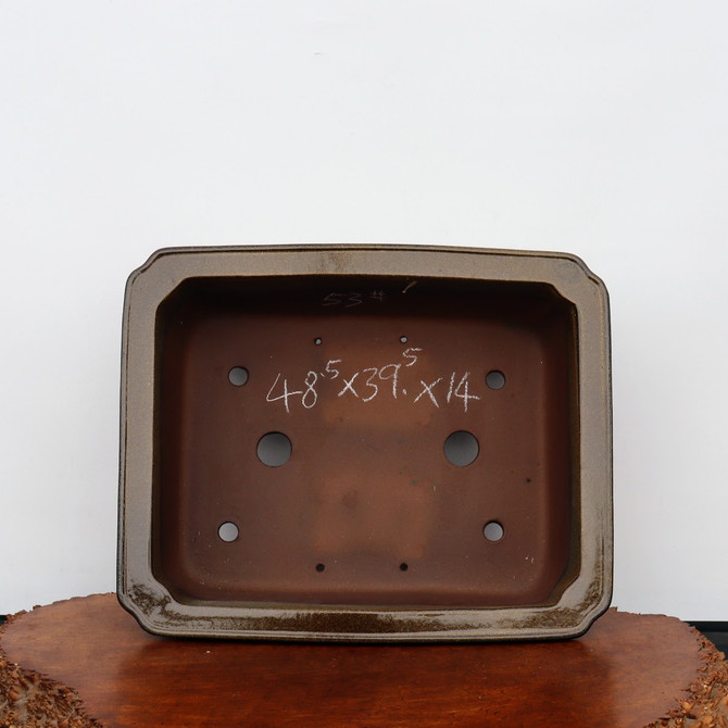 19-Inch Glazed Yixing Bonsai Pot (No. 2364c)