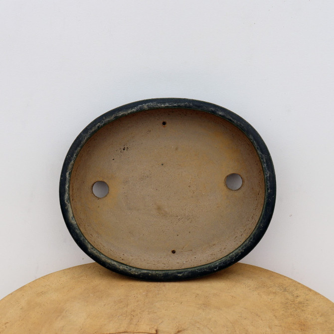 9" Glazed Tokoname Pot - Mazan  (No. 1494)