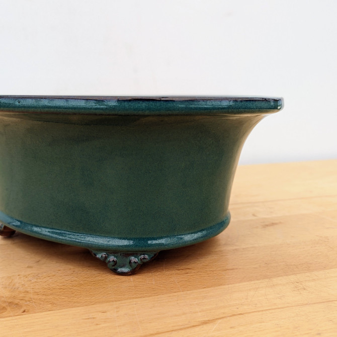 11-Inch Glazed Yixing Bonsai Pot (No. 2306h)