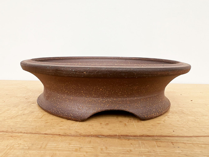 8-Inch Handmade Round Jack Hoover Ceramic Pot (No. 415)