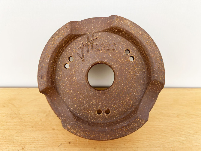 7-Inch Handmade Small Round Jack Hoover Ceramic Pot (No. 422)