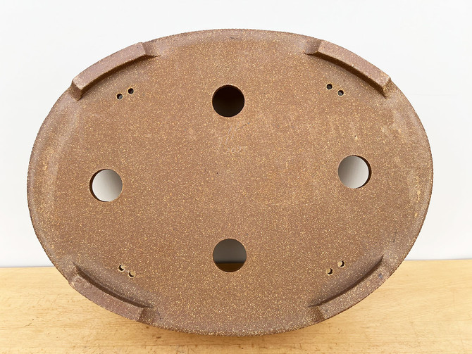 17-Inch Handmade Large Oval Jack Hoover Ceramic Pot (No. 4232)