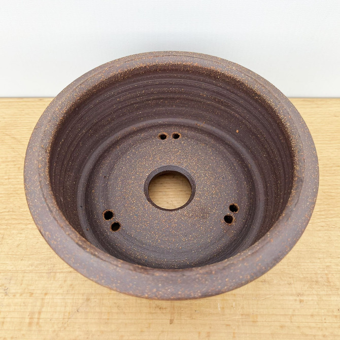 6.5-Inch Handmade Round Jack Hoover Ceramic Pot (No. 442)