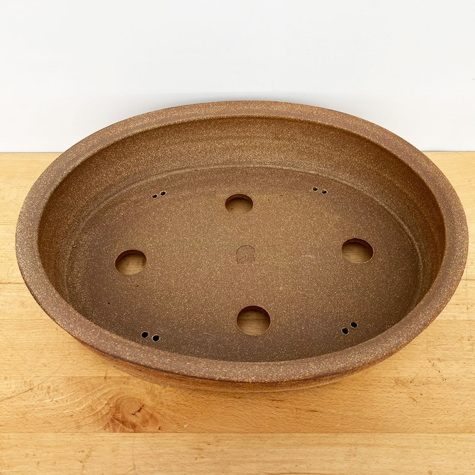 17-Inch Handmade Large Oval Jack Hoover Ceramic Pot (No. 449)