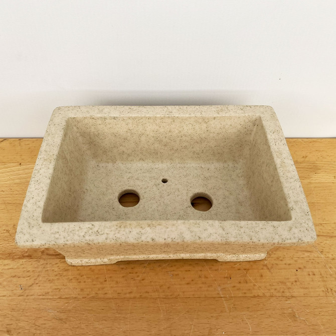 9-Inch Rectangle Yixing Ceramic Bonsai Pot (No. 2524b)