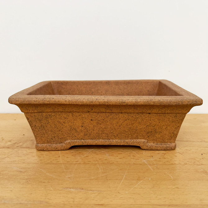 9-Inch Rectangle Yixing Ceramic Bonsai Pot (No. 2524c)
