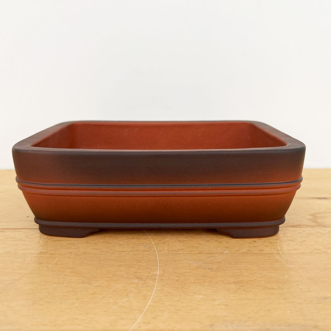 7.5-Inch Show Quality Unglazed Yixing Ceramic Bonsai Pot (No. 2528)