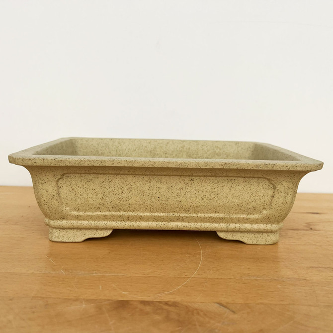 10-Inch Rectangle Yixing Ceramic Bonsai Pot (No. 2525)