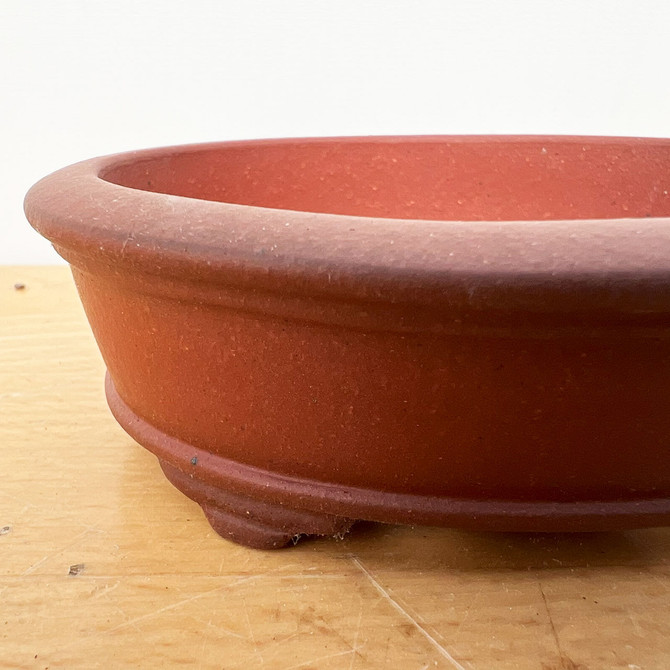 4.5-Inch Unglazed Yixing Ceramic Bonsai Pot (No. 2492)