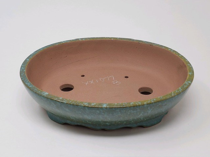 8-Inch Quality Glazed Yixing Ceramic Bonsai Pot (YX1077B)