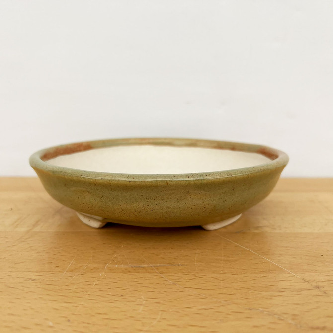 7" Handmade Ceramic Bonsai Pot by American Artist Jon Lang (No. 006)
