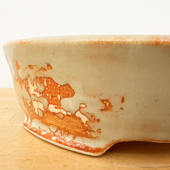 7.5" Handmade Ceramic Bonsai Pot by American Artist Jon Lang (No. 009)