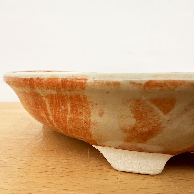 8.75" Handmade Ceramic Bonsai Pot by American Artist Jon Lang (No. 010)